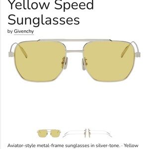 Givenchy Yellow Speed Sunglasses